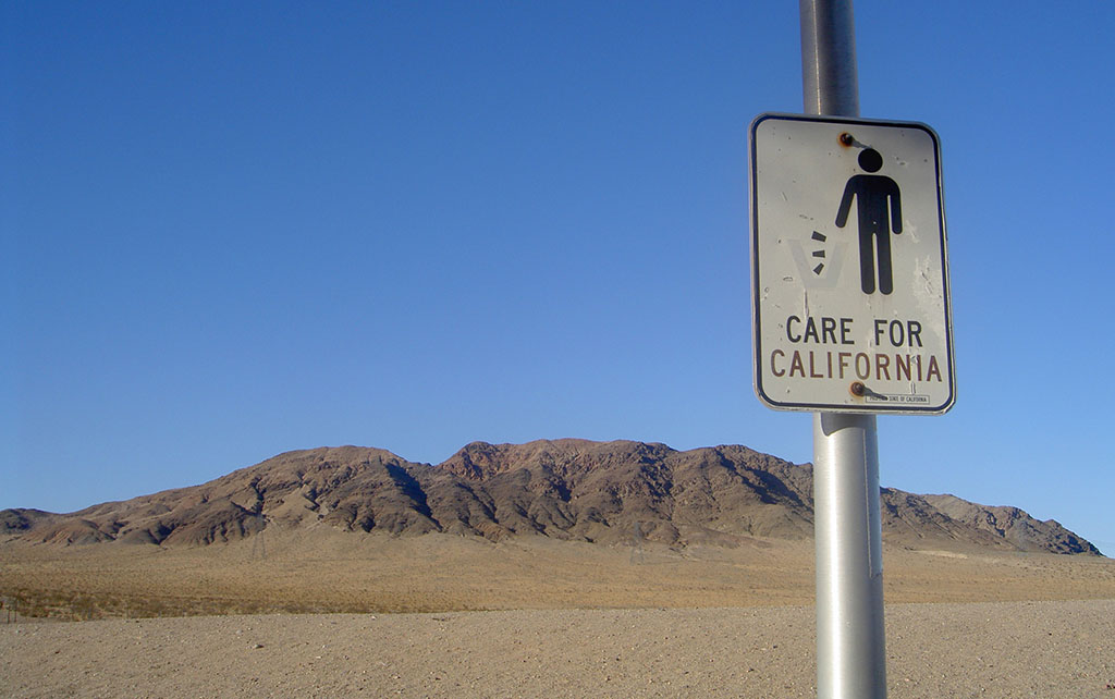 Care for California sign