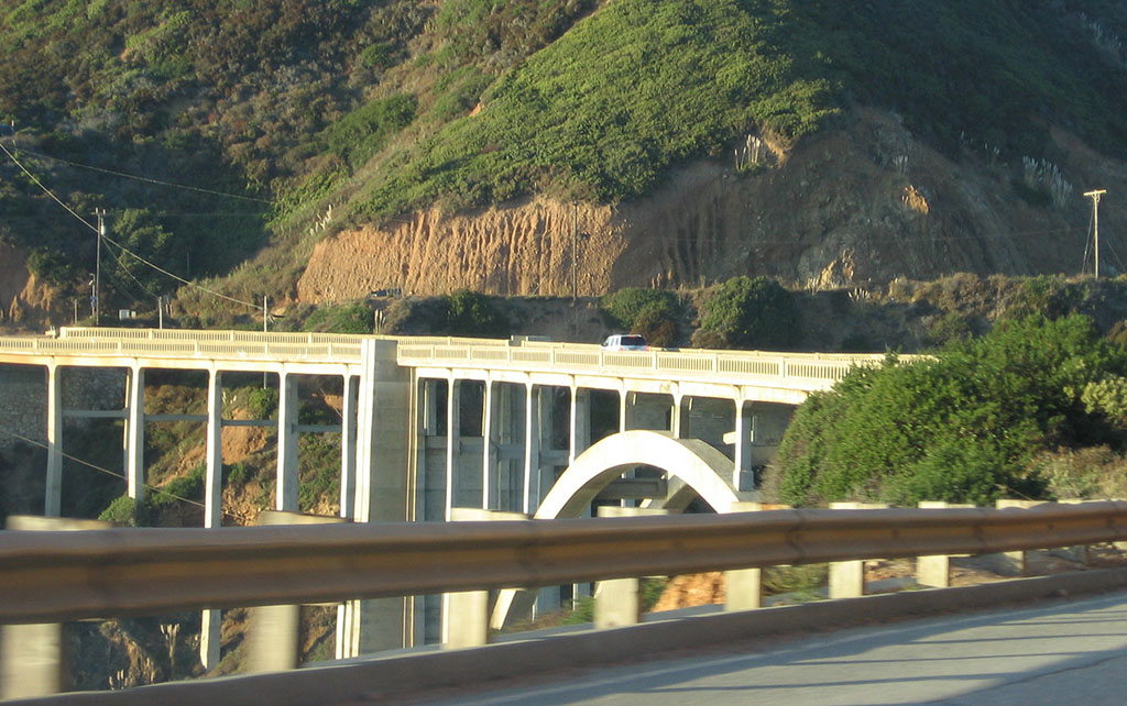 Crossing Bixby Bridge, California