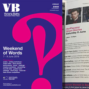 Victoria Baths Weekend of Words leaflet