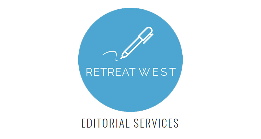 Retreat West logo and the text 'Editorial Services'