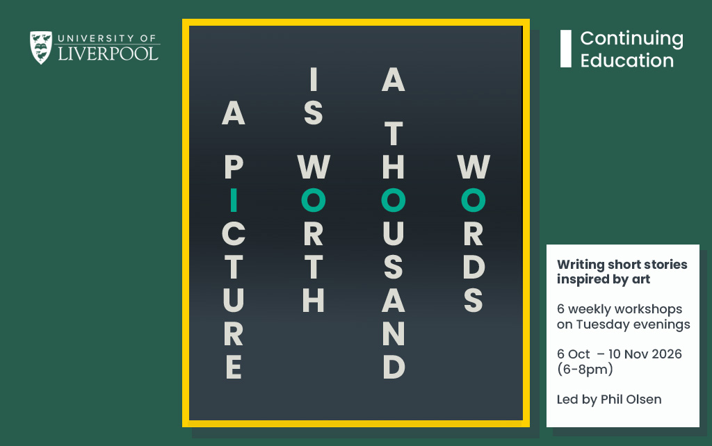 A Picture is Worth A Thousand Words graphic on a dark green background. The letter 'I' in picture and the letter 'o' in worth, thousand and words is picked out in mint green to read '1000'
